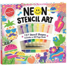Neon Stencil Art by Editors of Klutz Hardcover Book