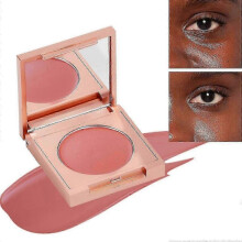 (Red)Colored Clay CC Undereye Corrector, Under Eye Concealer, Under Eye Color Corrector for Dark Circles with Brush, Hydrating Concealer