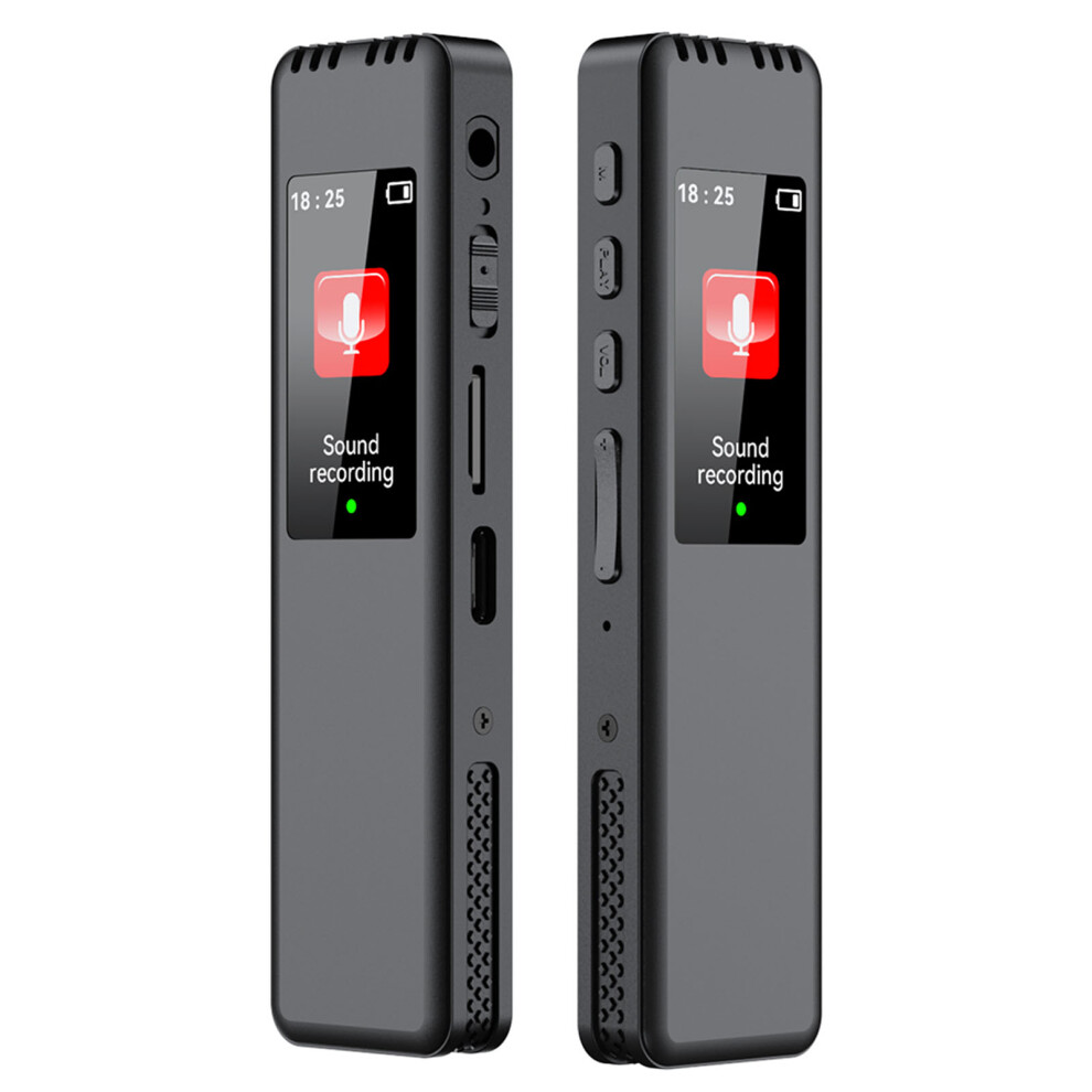 Portable Voice Recorder 8G-64G 8.6*2.2*1Cm, Noise Reduction Black 9461358057930