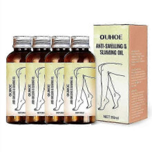 (4pcs) 1-5x Anti-Swelling & Slmming Oil,Swellclear Massage Oil for Massage Therapy, Relaxing Body & Face Oil for Sore Muscles