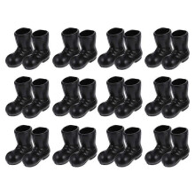 30pcs Mini Christmas Santa Boots Ornaments, PE Material Xmas Shoe Decor for Dollhouse &amp; Home Holiday Decorations