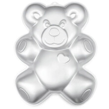 Moule à gâteau en aluminium 3D en forme d'ours de 33 cm, idéal pour un anniversaire, une fête ou Noël (2025).