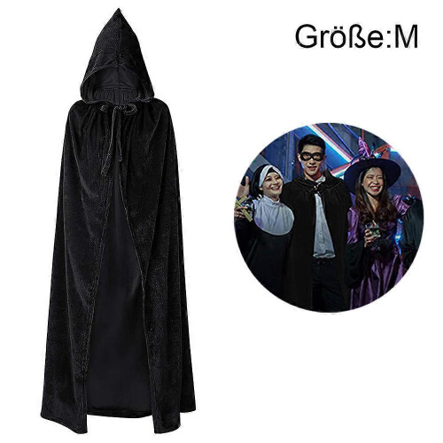 (L)Μανδύας με Κουκούλα Unisex Ενηλίκων με Κουκούλα Halloween Χριστουγεννιάτικη Μ 1