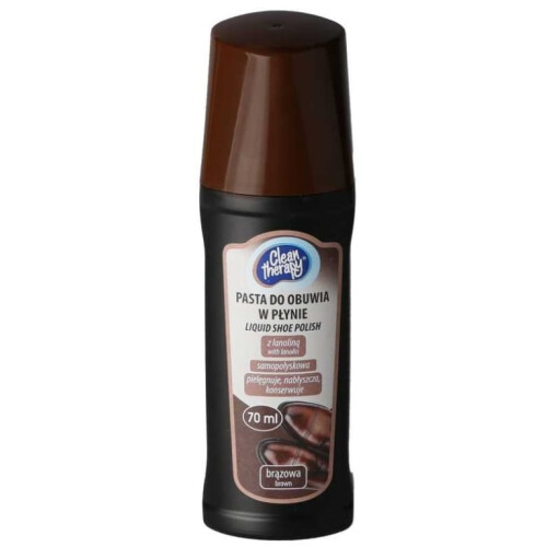 Flydende skocreme brun 70 ml vandfast glans