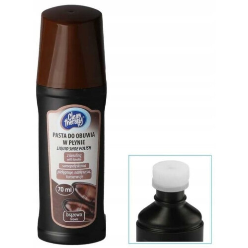 Flydende skocreme brun 70 ml vandfast glans 1