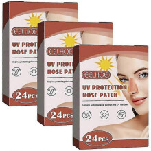 (3packs)For Reusable Sunblock Patches For Nose Uv Protection Concealer Moisturizing Patch For Outdoor Traini