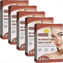 (5packs)For Reusable Sunblock Patches For Nose Uv Protection Concealer Moisturizing Patch For Outdoor Traini