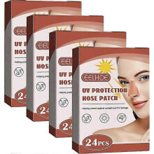 (4packs)For Reusable Sunblock Patches For Nose Uv Protection Concealer Moisturizing Patch For Outdoor Traini