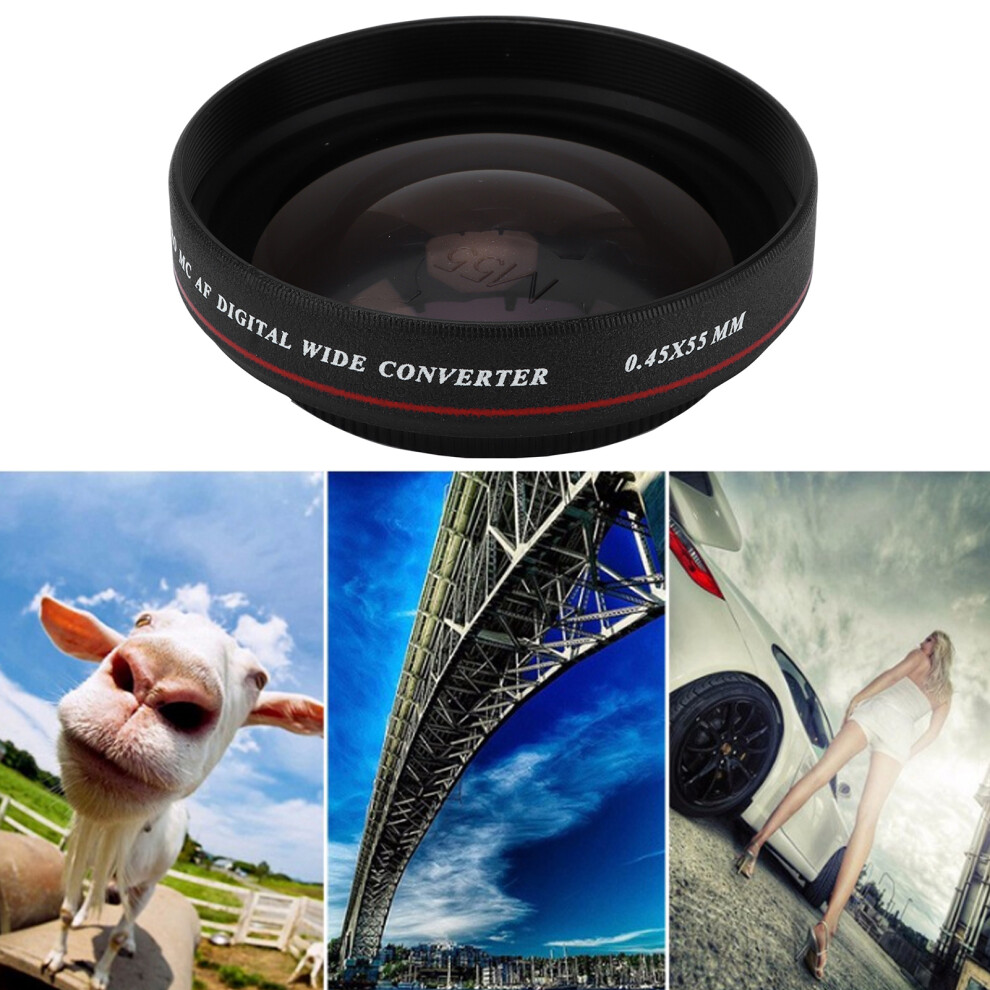 Zomei 55Mm Ultra Slim 0.45X Wide Angle Lens Filter For Dslr Cameras 9451358060665