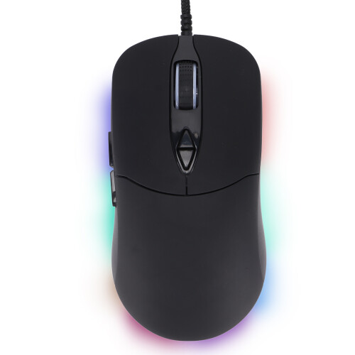 Mouse da gioco USB cablato 7200DPI, cavo da 150 cm, nero 2