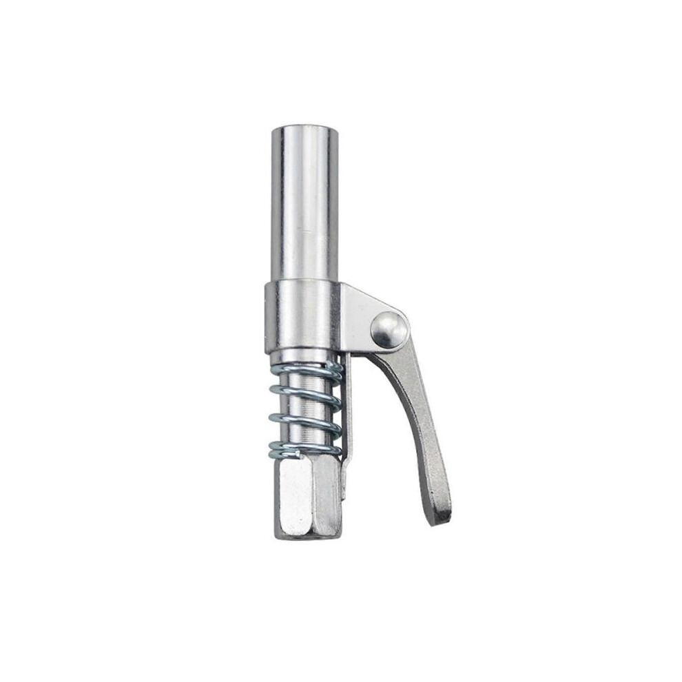 (single handle)Grease Guns Coupler Quick Release Double Handles Grease Guns Tip with 6 Locking Plate High Pressure Grease Fitting