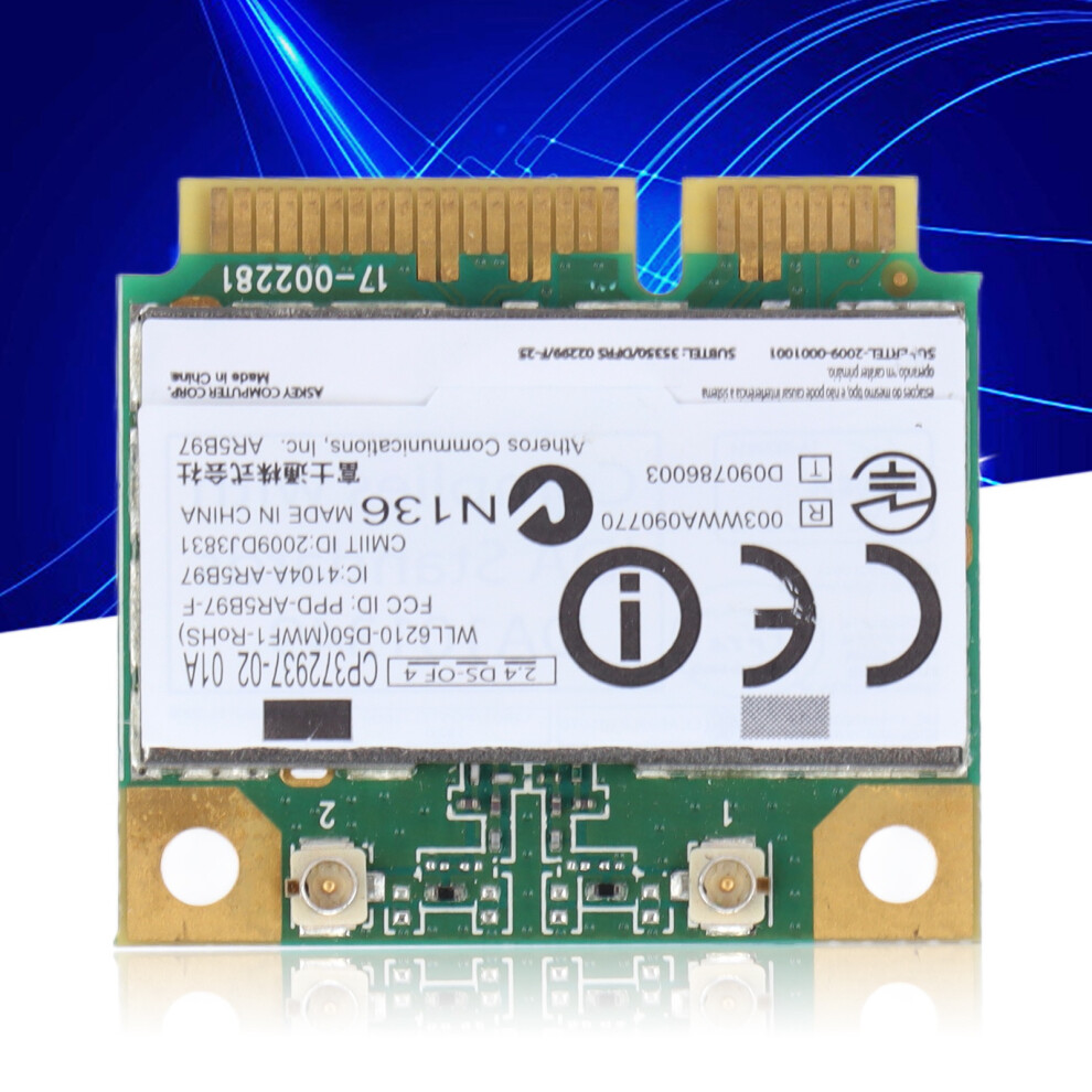 2.4Ghz 300Mbps Mini Pci-E Wireless Network Card Ar5b97 Compatible 6921358061847