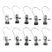 10 Stück Kleiderbügelclips mit kurzem Schwanz,
