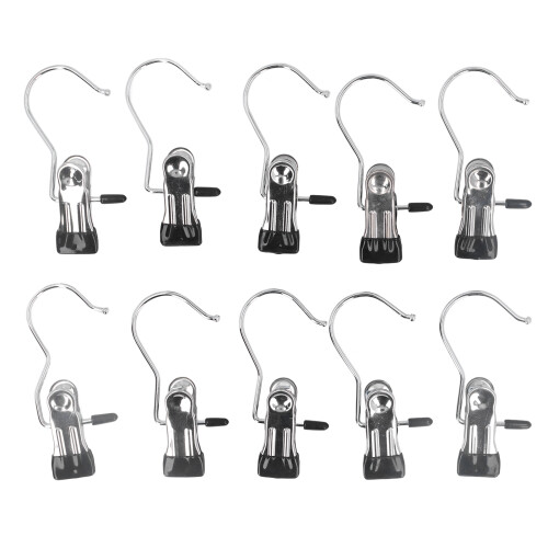 10 Stück Kleiderbügelclips mit kurzem Schwanz,