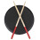 3 Pairs 5A Maple Drum Sticks Triangular Tip, 40.6cm, Non-Slip Rubber Handle 3