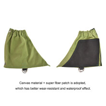 Low Waterproof Ankle Gaiters for Hiking Climbing, Green/Black, Adjustable