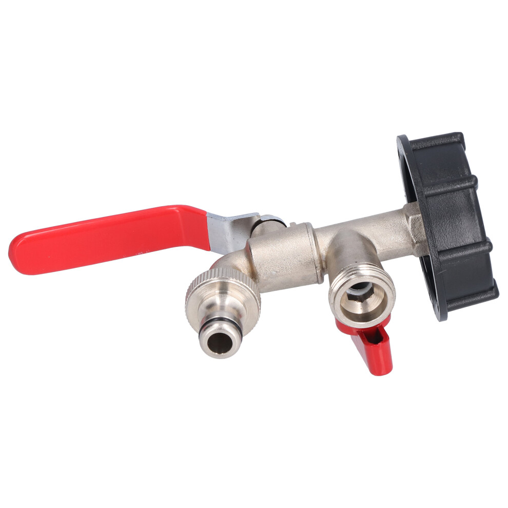 Ibc Tote Adapter Brass Double Connector, 60Mm, G1/2 Faucet 7601358064282