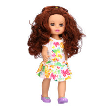 14-Zoll Baby-Mädchen Puppen aus Vinyl mit biegbarem Körper, im niedlichen Rock-Kostüm, Spielzeug, Geschenk