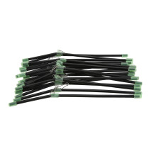 20 Stück Meeresangeln Anti-Verwicklungs-Feeder-Boom mit Schnappverschlüssen, 200x4,9mm Schwarz