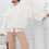 Women's chunky knit soft loose round neck pullover-Gray XL 4