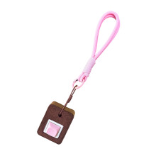 Quiet Office Fidgets Toy Wooden Keychain Stress Reliever-Pink
