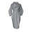 Women's double-breasted long pea coat with lapel,-Gray M 4
