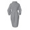 Women's double-breasted long pea coat with lapel,-Gray M 2