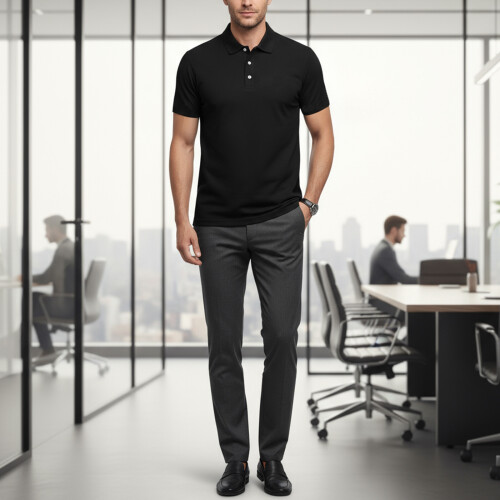 Summer Essential Men's Shirt Quick Dry Technology-M Black 2