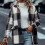 Women's plaid flannel coat-blue XXL 7