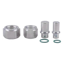 (As show, One size) Rear Ac Block Off Kit, Auxiliary Rear Ac Elimination Kit, Fix Rear Air Conditioning Line Leaks