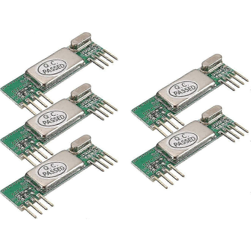 Kikidex (As Show, One Size) 5Pcs Rxb6 433Mhz Superheterodyne Wireless Receiver Module