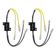 (As show, One size) 2x Motorcycle Load Decoding Resistor for LED Turn Signal Light Repair 25W 6.8Ohm