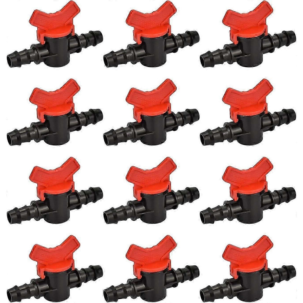 Kikidex (As Show, One Size) Shut-Off Valve, Adjustable Regulating Valve For 16Mm Water Pipe, 12 Pieces