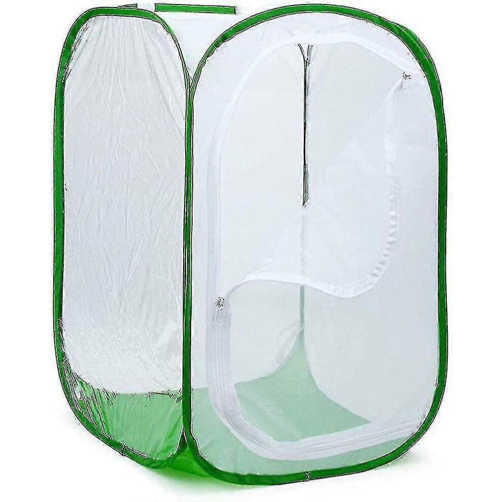 Kikidex (As Show, One Size) Big Large Foldable Butterfly Habitat Cage Terrarium, Insect And Butterfly Net For Breeding Inserts