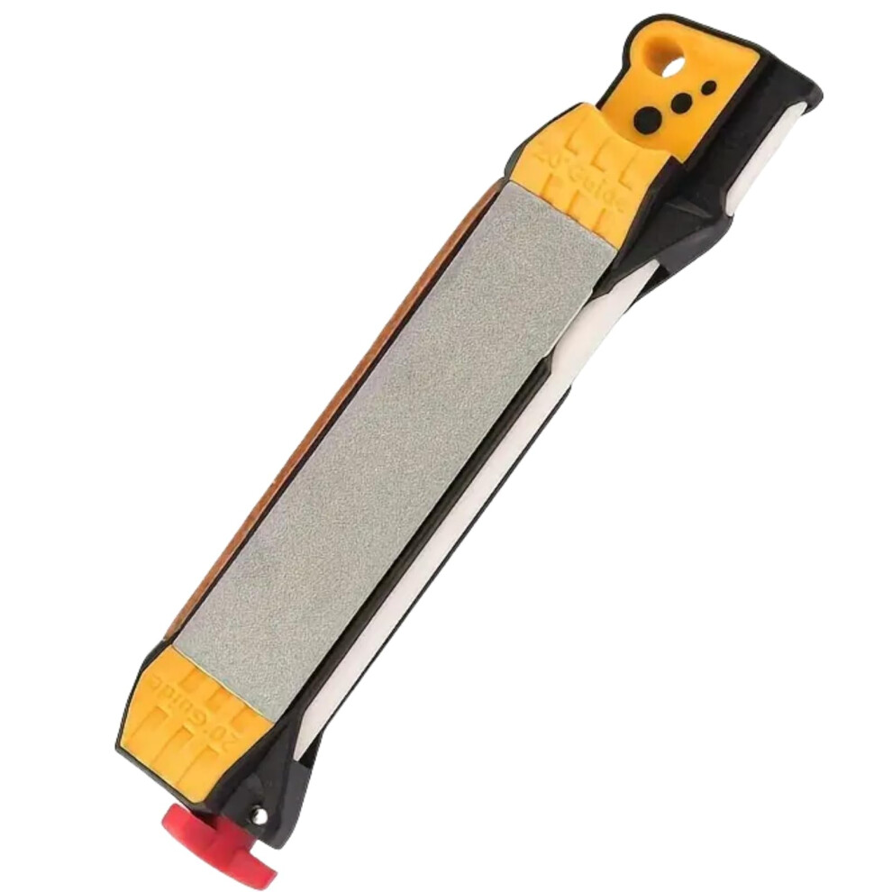 Cutter Sharpener Dual-Sided Diamond Sharpener Portable Folding Handheld Sharpening Stone For Garden Tools 9339159007341