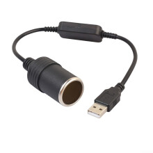 5V USB to 12V Female Socket Adapter For Automotive DVR Power Supply Car 12V Output USB 5V Input