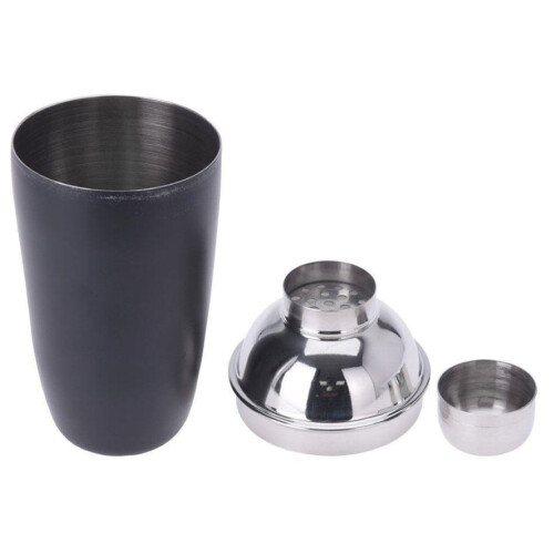 Barset mit Shaker, Stahl, schwarz, 5-tlg. 2
