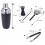 Barset mit Shaker, Stahl, schwarz, 5-tlg. 4