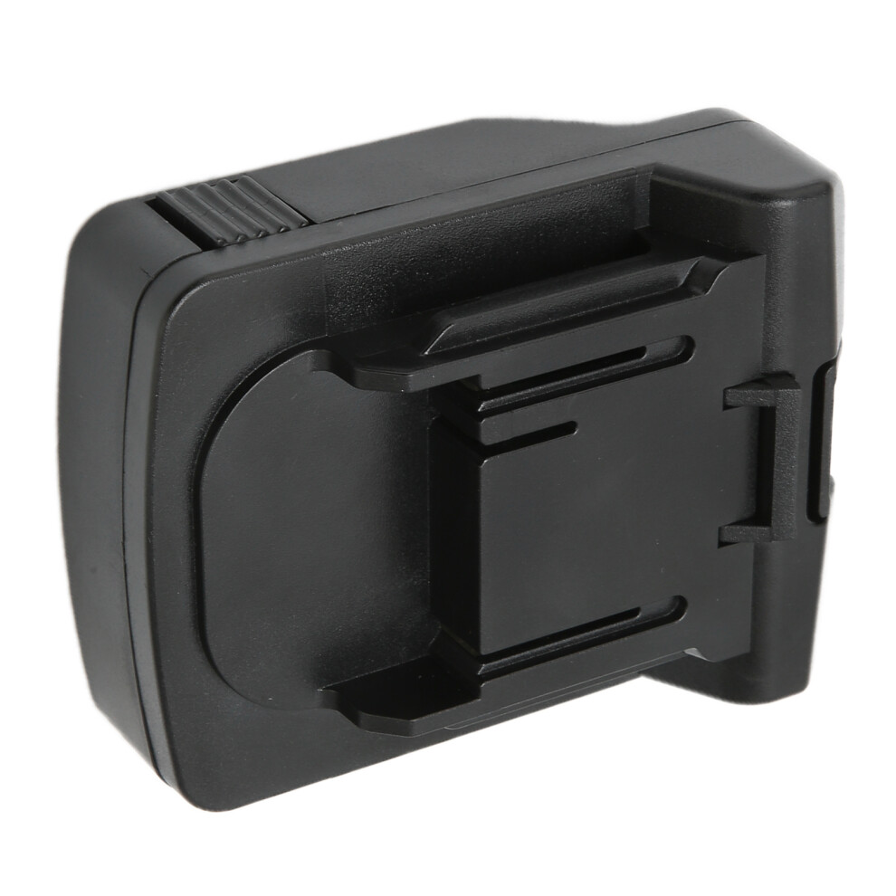 18V Lithium Battery Adapter For Power Tools, Compact Abs Black 5051358066946
