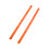Durable Orange Rib Bones Rails for Longboards, 35.7x1.8cm 16