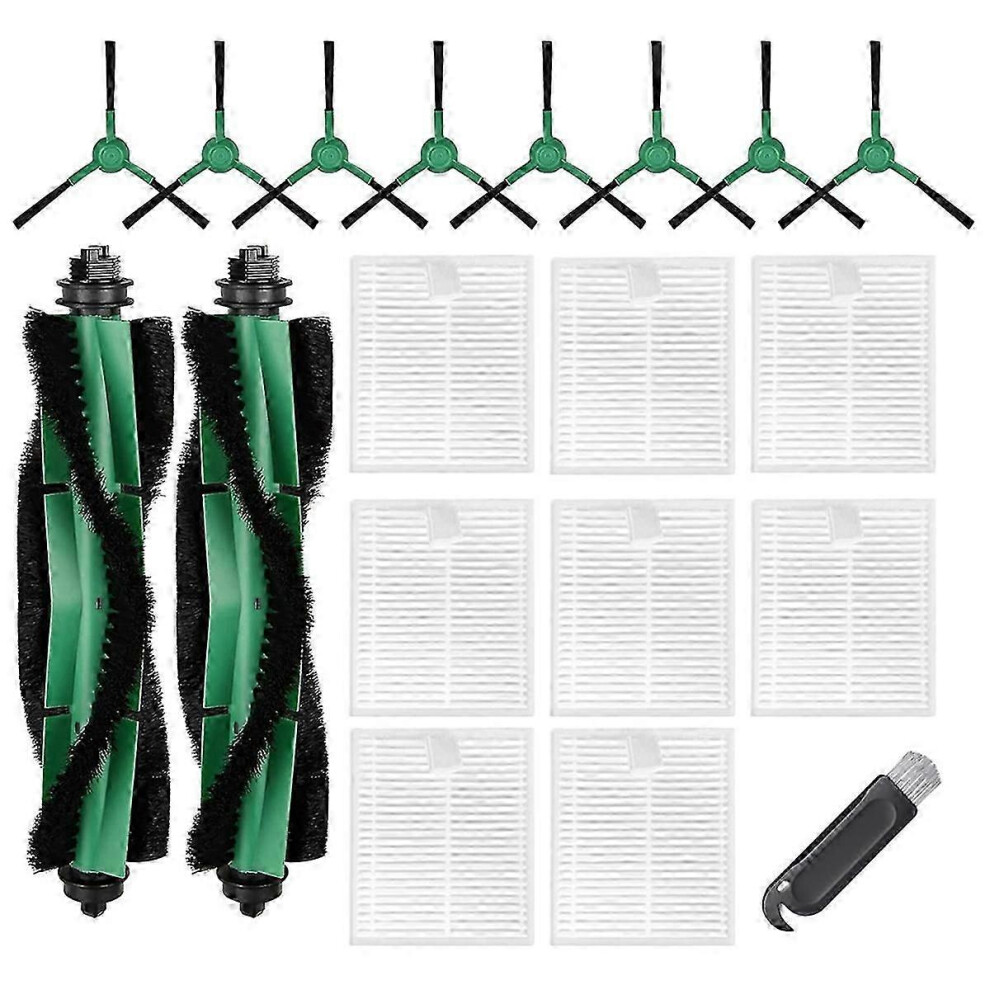 Kikidex (As Show, One Size) For Combo Essential Robot Y0110,Y0112,Y0140,Q0120 Main Side Brush Hepa Filter Accessories