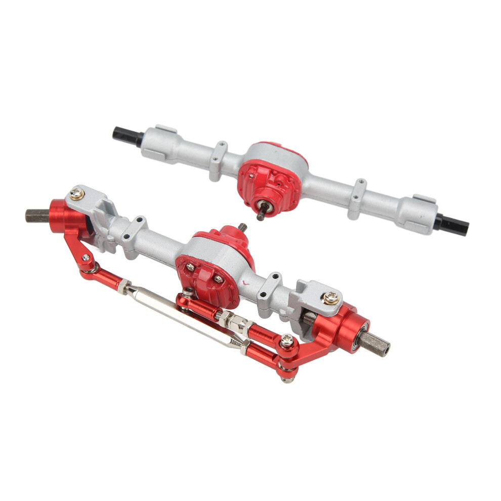 Rc Car Metal Axle Set For Mn D90 D91 99S Fj45 1/12, Aluminum Silver/Red 8711358067356