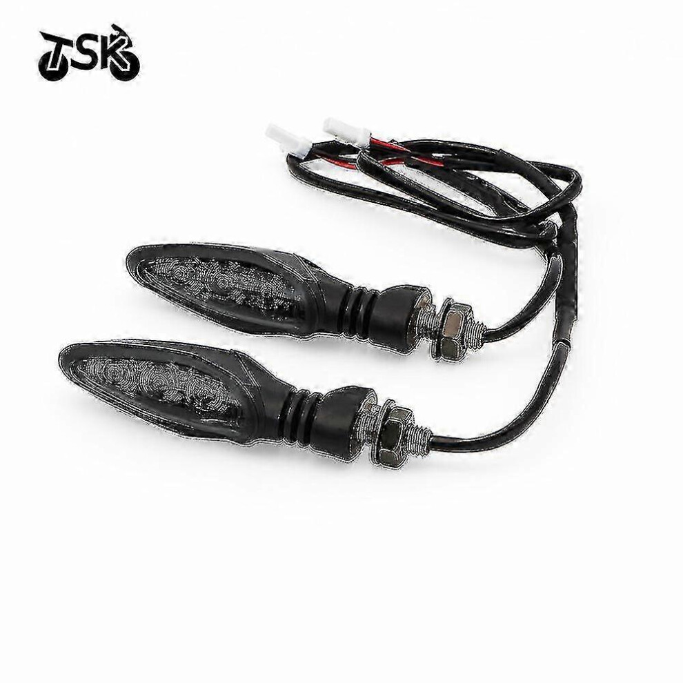 Kikidex (As Show, White) For Ktm 125 200 250 690 790 Duke 390 Smc / R Turn Signal Indicator Light Blinker Led Motorcycle Accessories