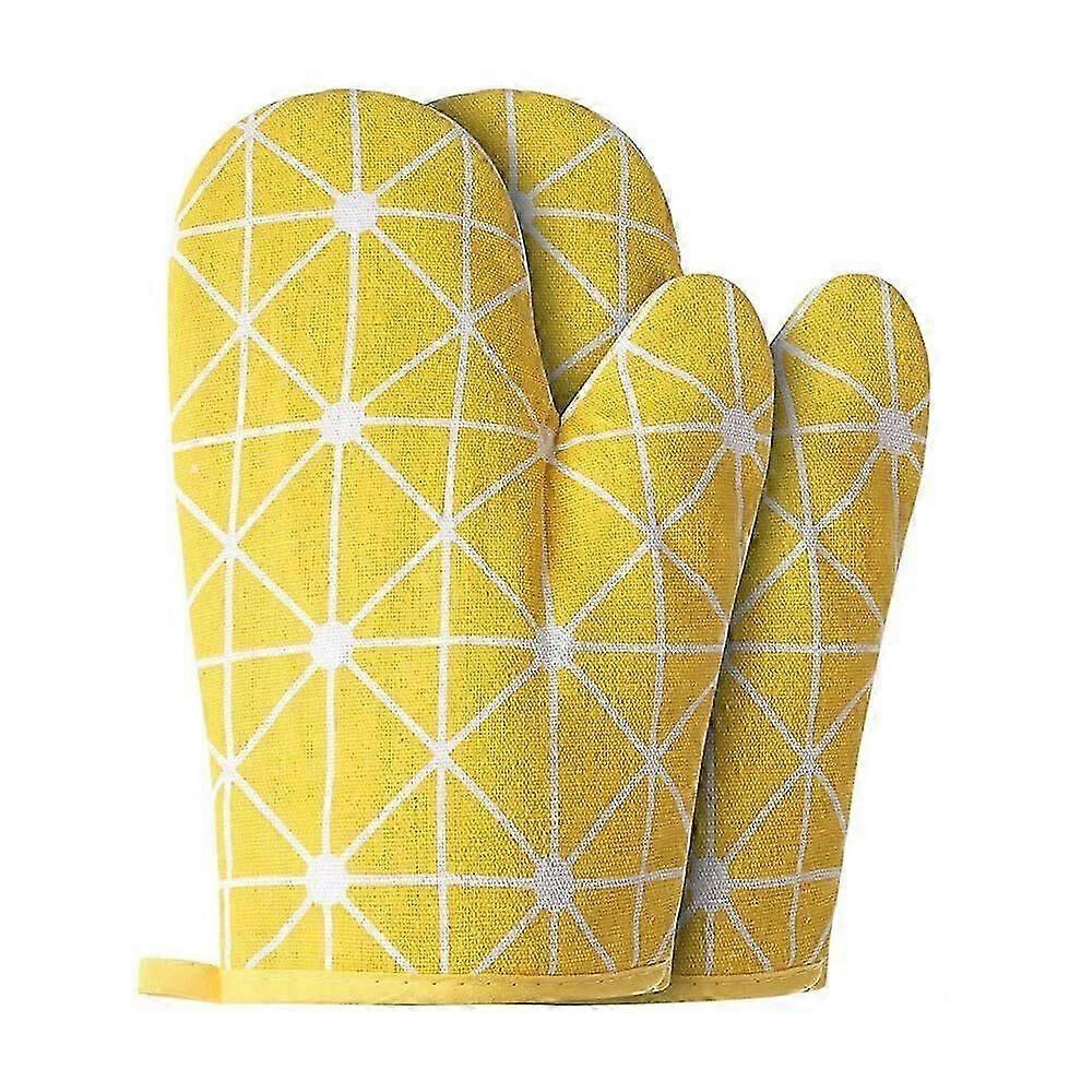 Kikidex (As Show, One Size) Oven Mitts And Potholders Bbq Gloves-Oven Mitts And Pot Holders With Recycled Cotton Infill Silicone