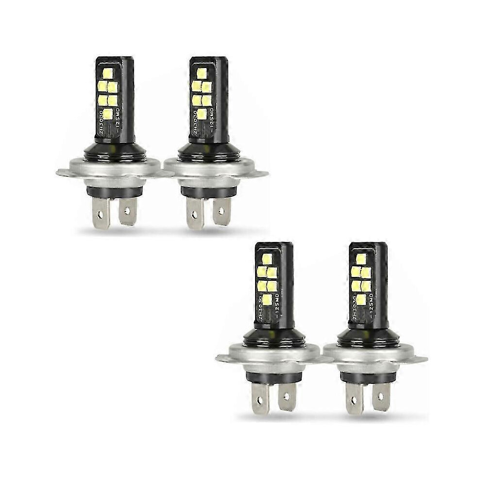 Kikidex (As Show, One Size) 4X H7 Led Headlight Low Beam Lights Bulbs 60000Lm 6000K 220W Cool White