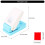 Professional Paper Embosser Heavy Duty Square Hole Puncher for 3