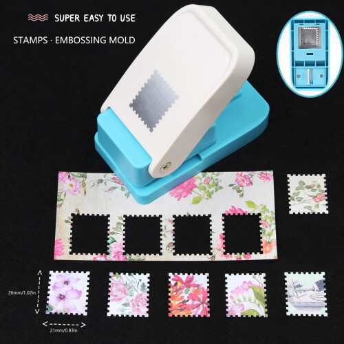 Professional Paper Embosser Heavy Duty Square Hole Puncher for 1