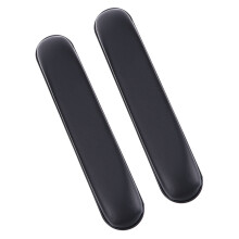 2Stk Universal Kurzarmlehnenauflage Rollstuhl PVC-Schaumstoff Schwarz