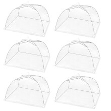 6Pièces Protège-Aliments Maillage Pliable Usage Extérieur