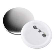 Bulk 100pcs Badge Back Covers 58mm Tinplate Plastic Base for DIY Gifts